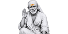 Sai Baba Blessing Portrait Cutout
